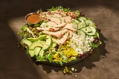 Balsamic Chicken Greens with Grains Salad