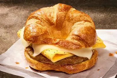 Croissant Sausage, Egg & Cheese Sandwich