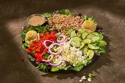 Mediterranean Greens with Grains Salad