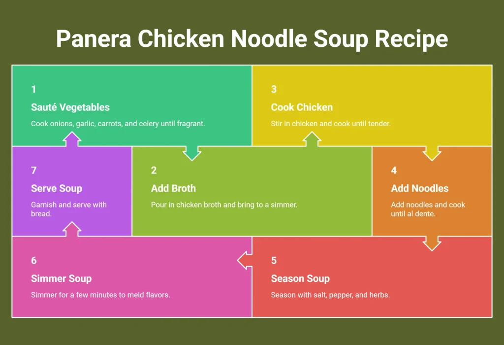 Panera Chicken Noodle Soup Recipe - Infographic