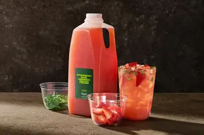 Strawberry Basil Lemonade Fresca - Half Gallon